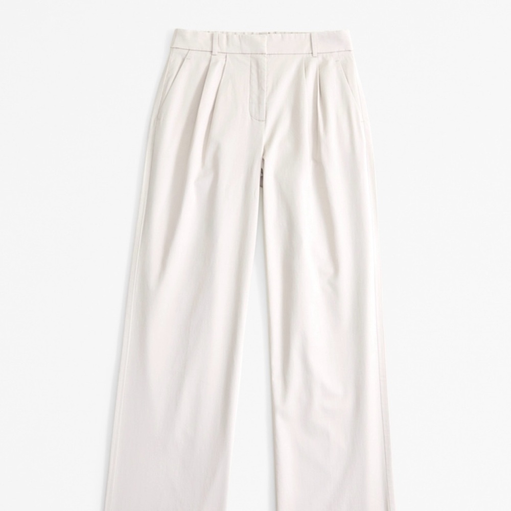 Abercrombie low rise tailored twill pant